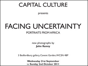'Facing Uncertainty - Portraits from Africa' - Final weekend - Talk this Saturday October 1st @ 2pm