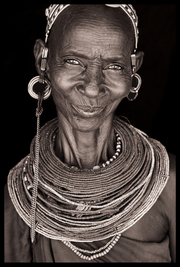 Amazing smile from a Rendille woman, North Kenya